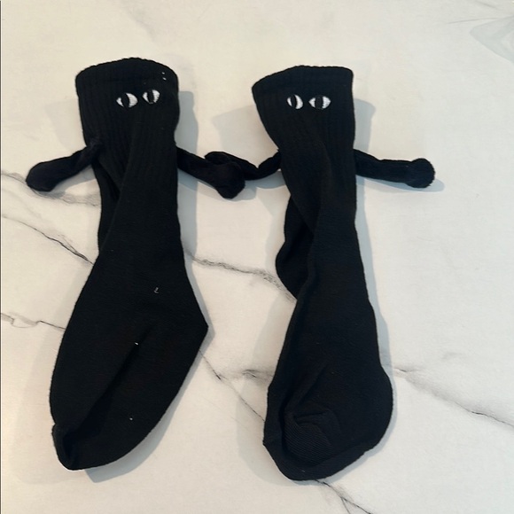 NWT Cider White and Black Eye Design magnet Socks - Picture 2 of 7